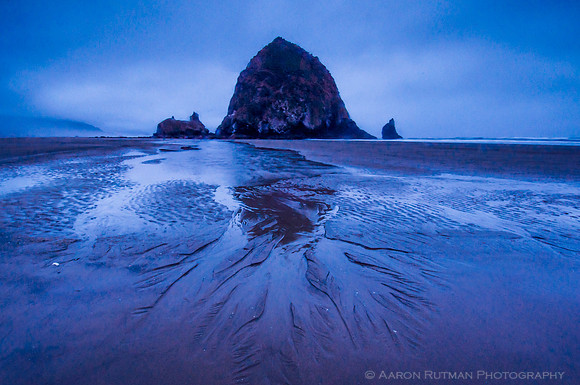 Aaron Rutman Photography: Saltwater &emdash; Twilight, Cannon Beach, OR