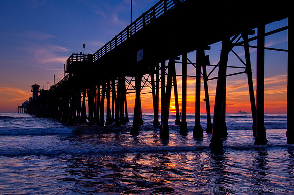 Oceanside Orange water reflections