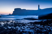 Yaquina Head Lighthouse from Cobble Beach