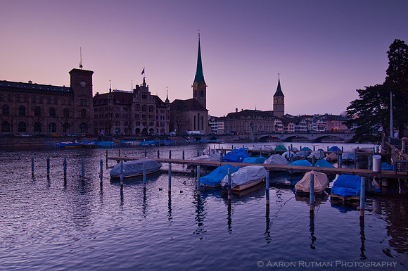 Dusk, Zürich, Schweiz