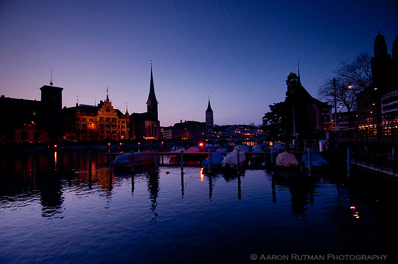 Dusk, Zürich, Schweiz