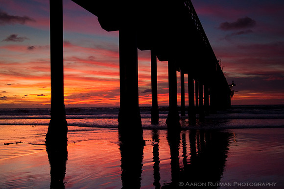 Scripps Pier fire