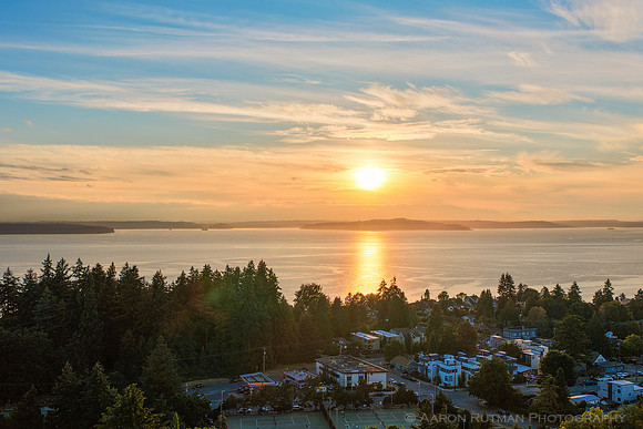 Black Island sunset from West Seattle