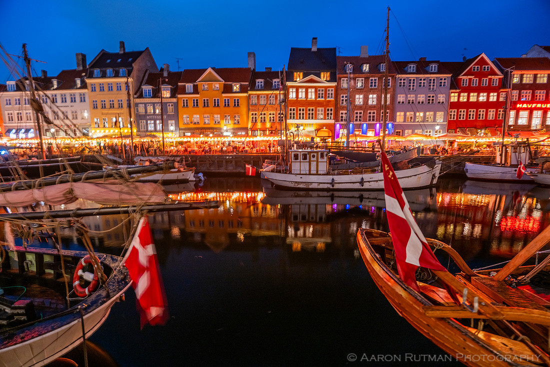 Nyhavn nighttime, Copenhagen