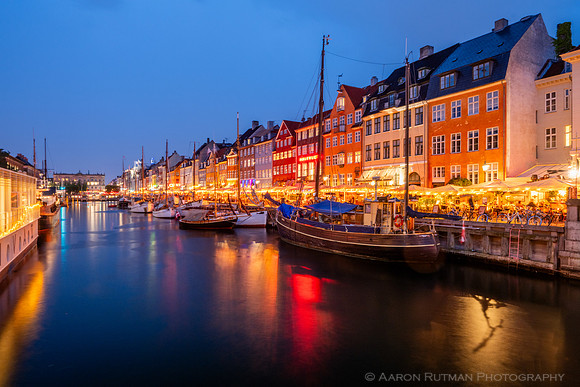 Nyhavn nighttime, Copenhagen