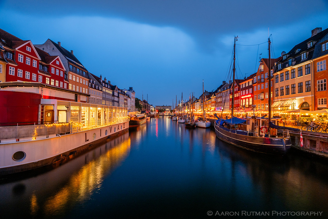Nyhavn nighttime, Copenhagen