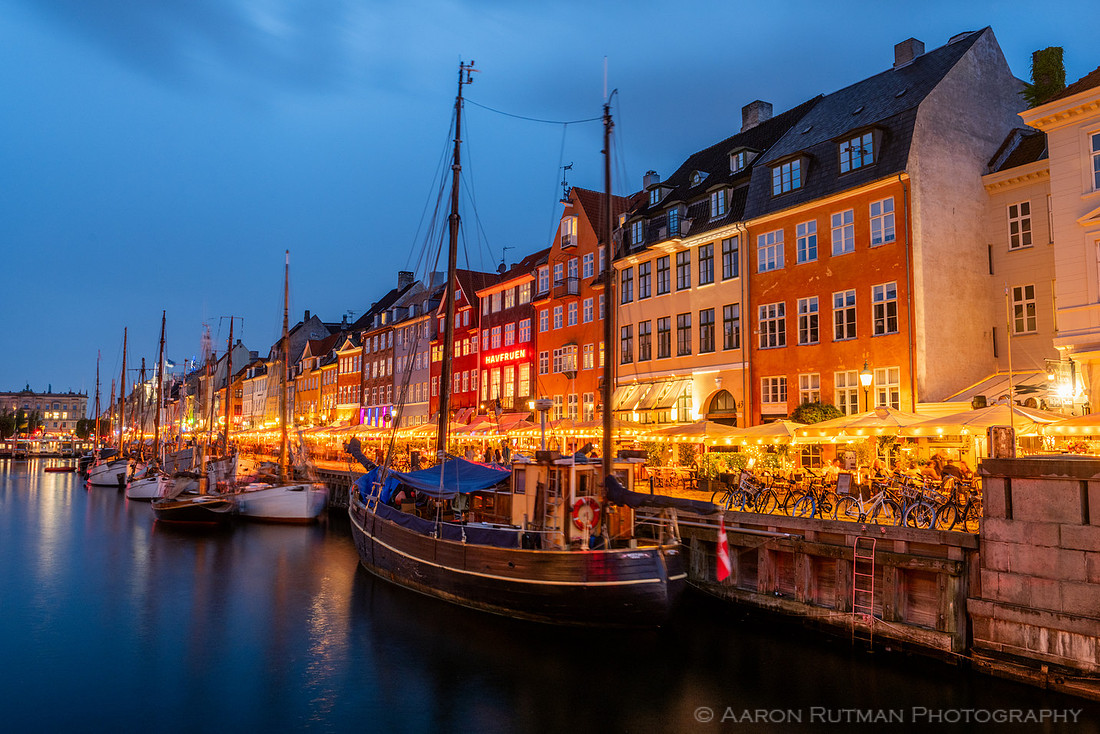 Nyhavn nighttime, Copenhagen