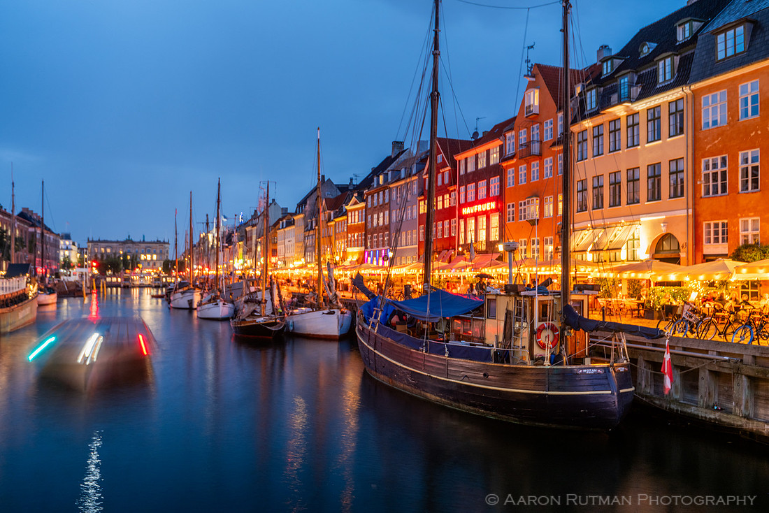 Nyhavn nighttime, Copenhagen