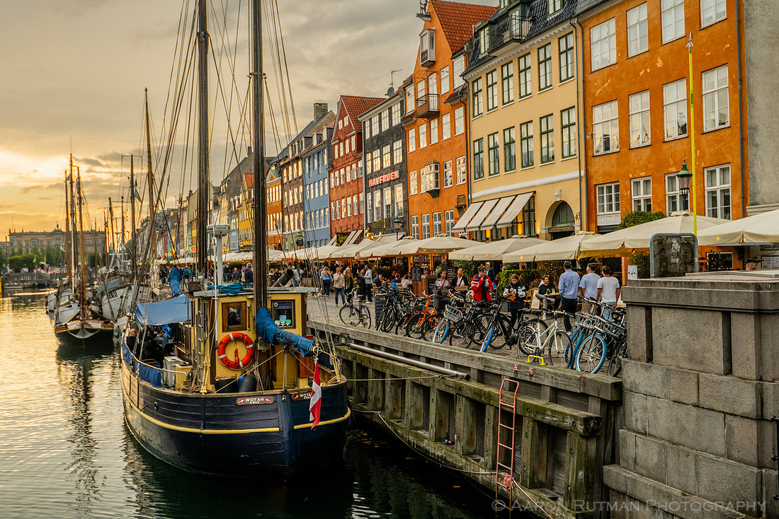 Nyhavn sundown, Copenhagen