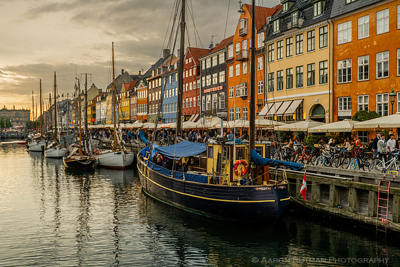 Nyhavn sundown, Copenhagen