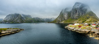 Olstinden and Festhelltinden over the Reinefjord