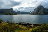 Olstinden and Festhelltinden over the Reinefjord