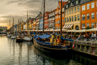 Nyhavn sundown, Copenhagen
