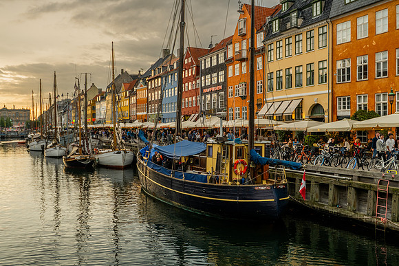 Nyhavn sundown, Copenhagen