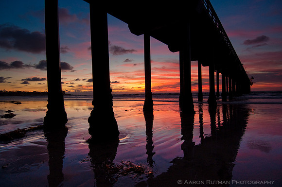 Rainbow reflection, Scripps La Jolla