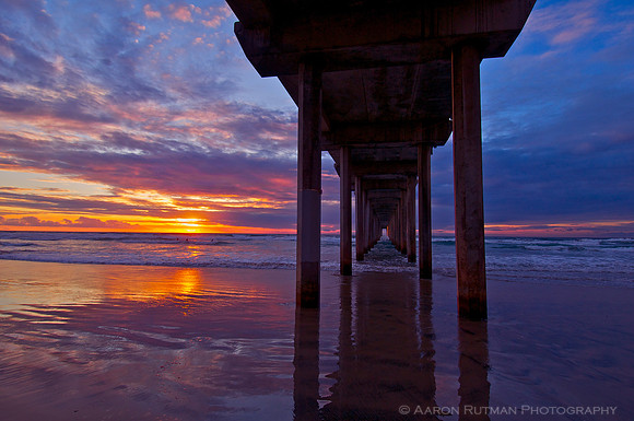 Scripps pier sunset