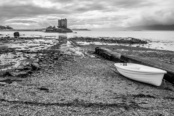 Castle Stalker on Loch Laich, County Argyll, Scotland