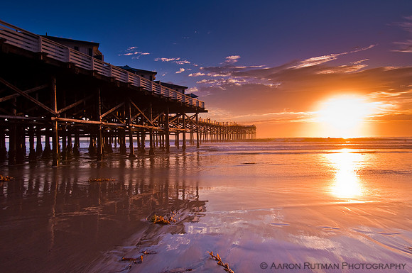 Crystal Pier Hotel sunset