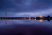 Washington and Jefferson Memorials, Potomac River Tidal Basin