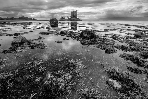 Castle Stalker on Loch Laich, County Argyll, Scotland