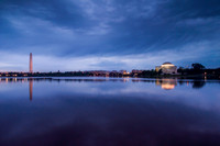 Washington and Jefferson Memorials, Potomac River Tidal Basin