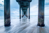 2017: Cloudy Sundown at Scripps Pier La Jolla