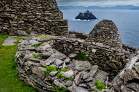 Little Skellig and the Skellig Michael monastery