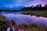 Schwabacher's Landing dusk, Grand Teton National Park