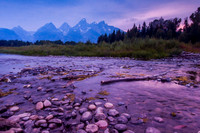 Schwabacher's Landing dusk, Grand Teton National Park
