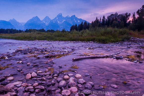 Schwabacher's Landing dusk, Grand Teton National Park