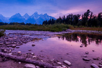 Schwabacher's Landing dusk, Grand Teton National Park
