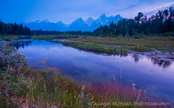 Schwabacher's Landing dusk, Grand Teton National Park