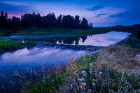 Schwabacher's Landing dusk, Grand Teton National Park