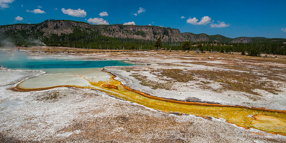 Sapphire Pool runoff, Biscuit Basin, Yellowstone