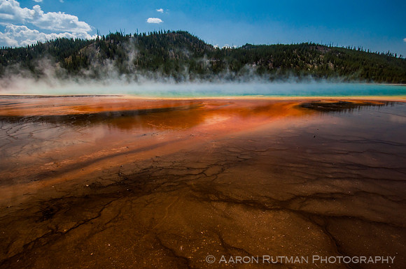 Reflections at the Grand Prismatic Spring, Yellowstone