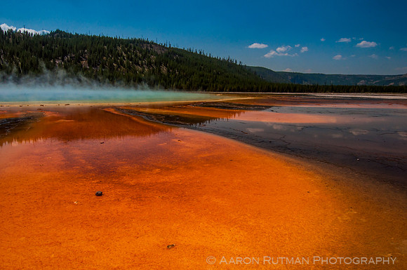 Reflections at the Grand Prismatic Spring, Yellowstone