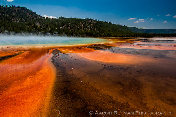 Reflections at the Grand Prismatic Spring, Yellowstone