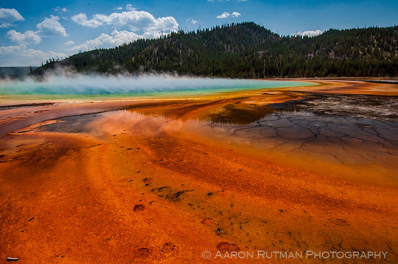 Reflections at the Grand Prismatic Spring, Yellowstone