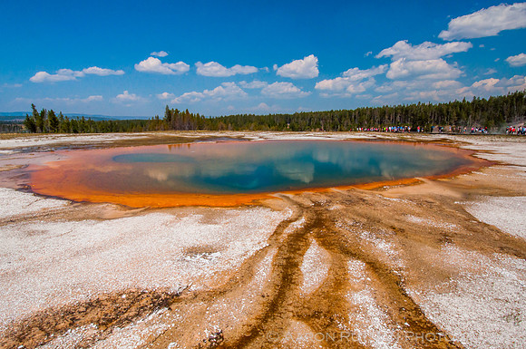 Opal Pool Reflections at the Midway Geyser Basin