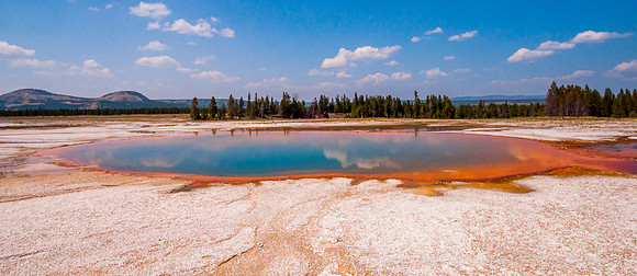 Opal Pool Reflections at the Midway Geyser Basin