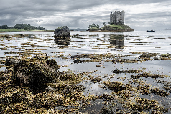 Castle Stalker on Loch Laich, County Argyll, Scotland