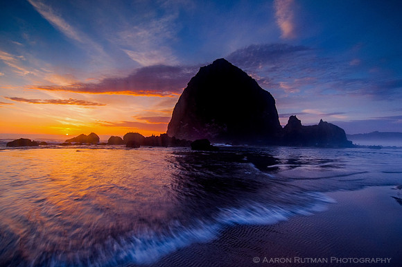 Haystack Rock Sunset, Cannon Beach, OR