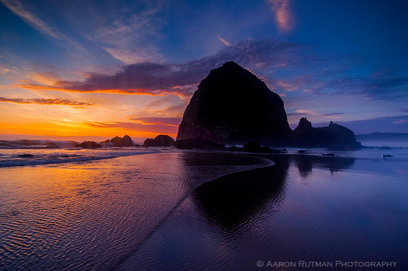 Haystack Rock Sunset, Cannon Beach, OR