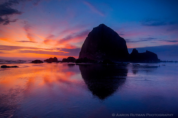 Haystack Rock Sunset, Cannon Beach, OR