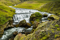 Above Skogafoss on the Skoga