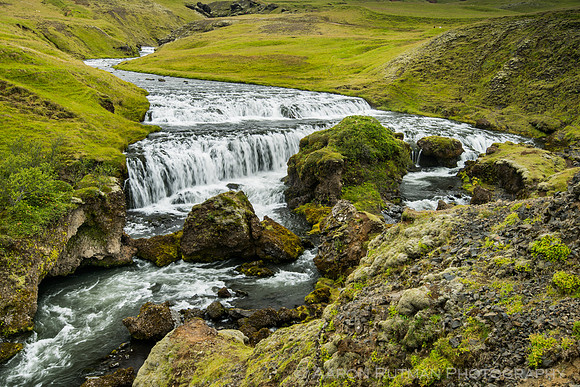 Above Skogafoss on the Skoga