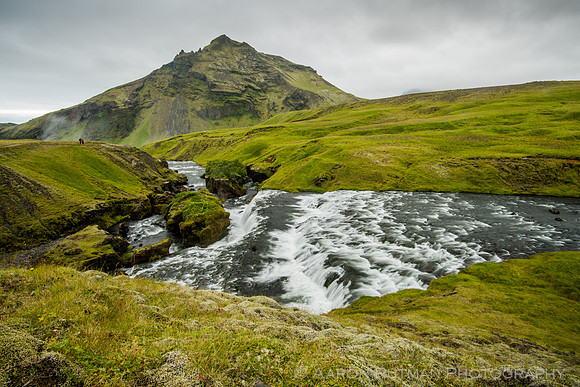 Above Skogafoss on the Skoga
