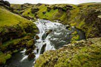 Above Skogafoss on the Skoga