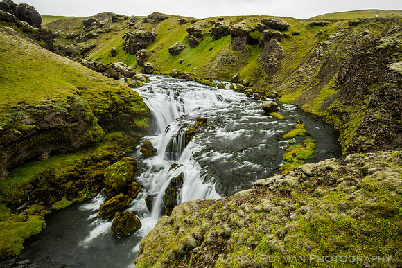 Above Skogafoss on the Skoga
