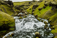 Above Skogafoss on the Skoga